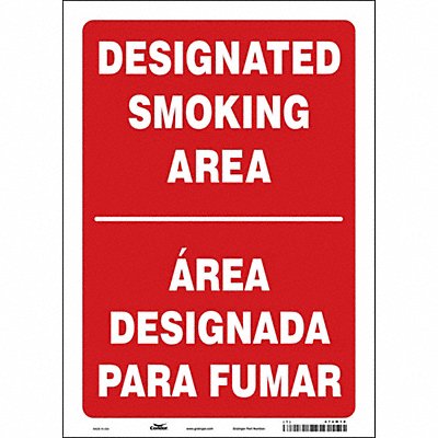 CONDOR 474M10 Safety Sign 14 inx10 in Vinyl