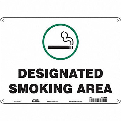 CONDOR 474M26 Safety Sign 10 inx14 in Aluminum