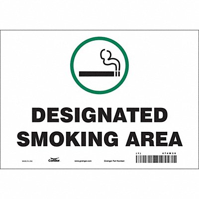 CONDOR 474M30 Safety Sign 7 inx10 in Vinyl