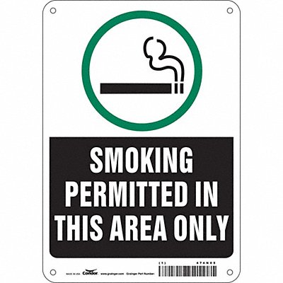 CONDOR 474N05 Safety Sign 10 inx7 in Polyethylene