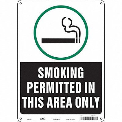CONDOR 474N06 Safety Sign 14 inx10 in Polyethylene