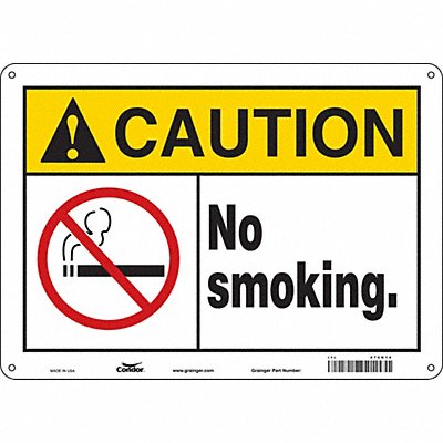 CONDOR 474N14 K1266 Safety Sign 10 inx14 in Polyethylene