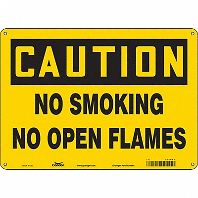 CONDOR 474N66 Safety Sign 10 in x 14 in Aluminum