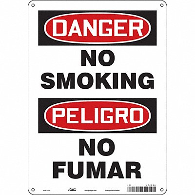 CONDOR 474P54 Safety Sign 14 in x 10 in Vinyl