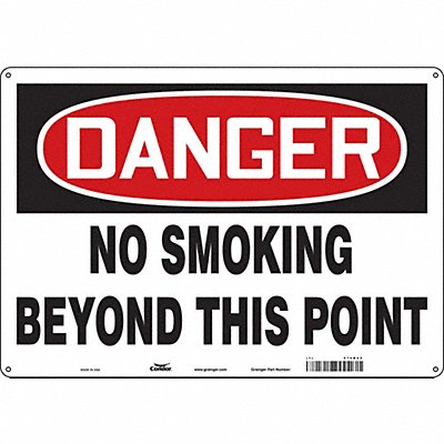 CONDOR 474R42 Safety Sign 14 inx20 in Aluminum