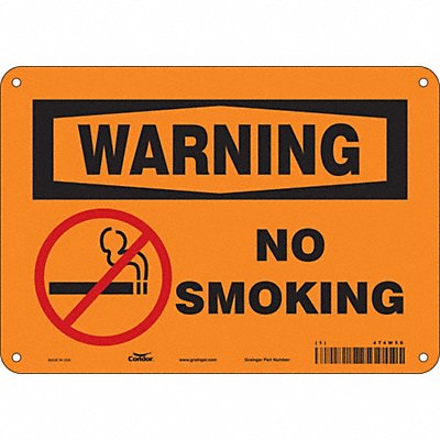 CONDOR 474W56 Safety Sign 7 inx10 in Polyethylene