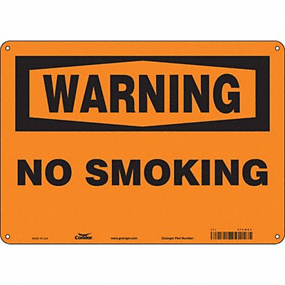 CONDOR 474W63 Safety Sign 10 in x 14 in Aluminum