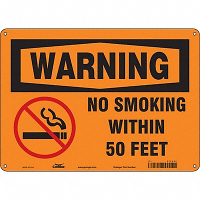 CONDOR 474X40 Safety Sign 10 inx14 in Aluminum