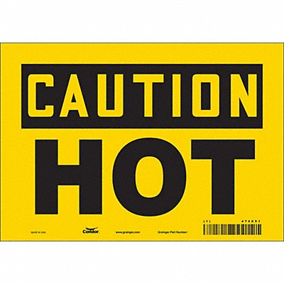 CONDOR 474X91 Safety Sign 7 inx10 in Vinyl