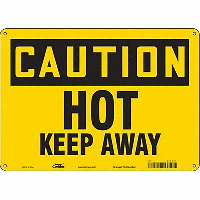 CONDOR 474X97 Safety Sign 10 in x 14 in Polyethylene