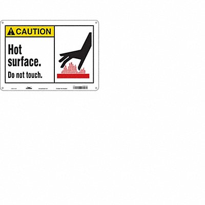 CONDOR 474Y13 Safety Sign 10 inx14 in Polyethylene