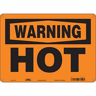 CONDOR 475A07 Safety Sign 10 inx14 in Aluminum