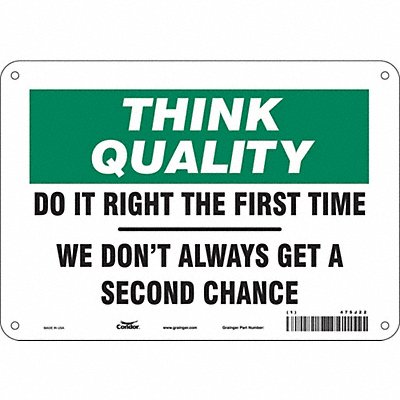 CONDOR 475J22 Safety Sign 7 inx10 in Polyethylene