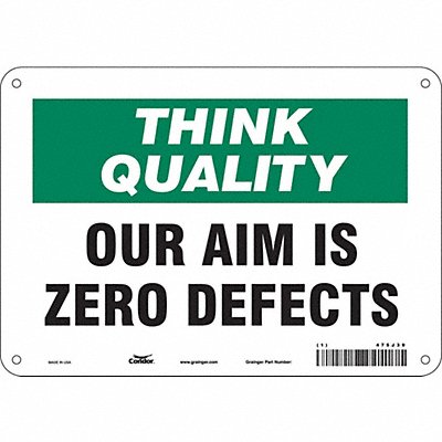 CONDOR 475J39 Safety Sign 7 inx10 in Polyethylene