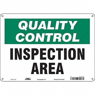 CONDOR 475K25 Safety Sign 10 inx14 in Polyethylene