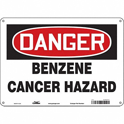 CONDOR 475V71 Safety Sign 10 inx14 in Aluminum