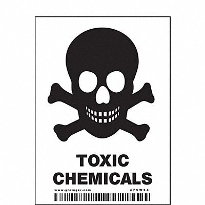 CONDOR 475W54 Safety Sign 4 in x 2 in Vinyl PK25