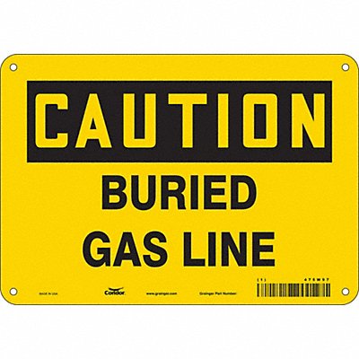 CONDOR 475W97 Chemical Sign 7 in x 10 in Aluminum