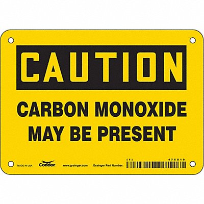 CONDOR 475X19 Safety Sign 5 inx7 in Polyethylene