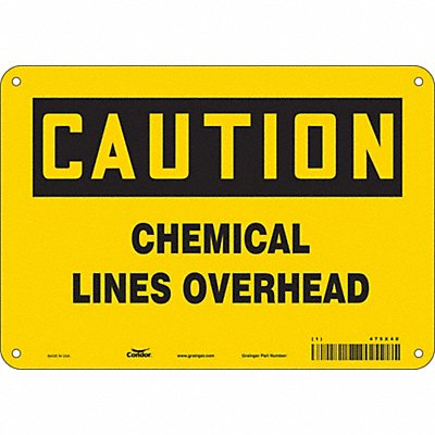 CONDOR 475X40 Safety Sign 7 inx10 in Polyethylene