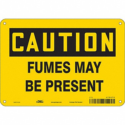 CONDOR 475X75 Chemical Sign 7 in x 10 in Aluminum