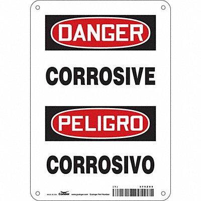 CONDOR 475Z05 Safety Sign 10 inx7 in Aluminum