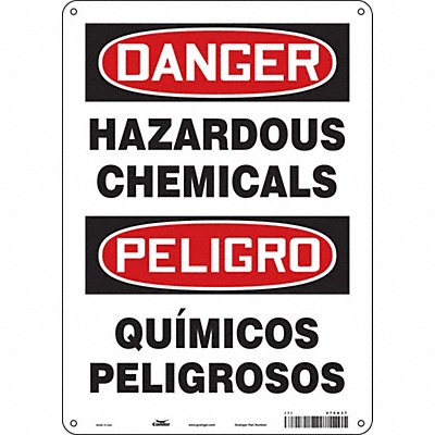 CONDOR 476A37 Safety Sign 14 in x 10 in Aluminum