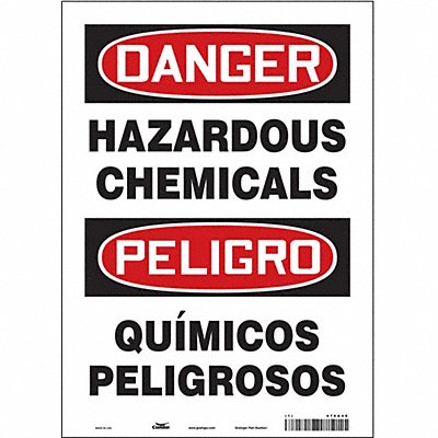 CONDOR 476A48 Safety Sign 14 inx10 in Vinyl