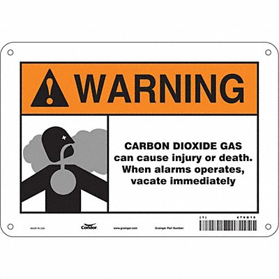 CONDOR 476G16 Safety Sign 7 inx10 in Polyethylene