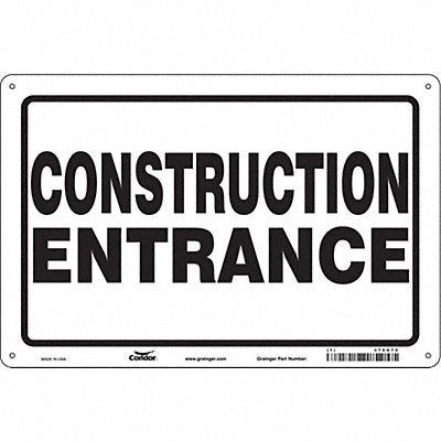 CONDOR 476H78 Safety Sign 24 in x 36 in Polyethylene