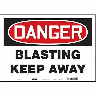 CONDOR 476J32 J8660 Safety Sign 14 inx20 in Vinyl