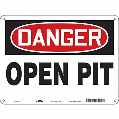CONDOR 476L34 Safety Sign 18 inx24 in Aluminum