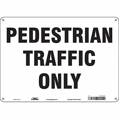 CONDOR 476M25 Safety Sign 10 inx14 in Polyethylene