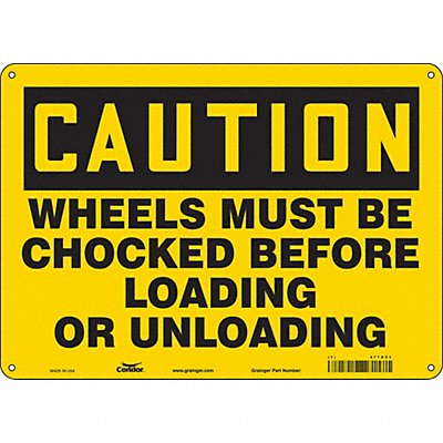 CONDOR 477D93 Safety Sign 10 in x 14 in Vinyl