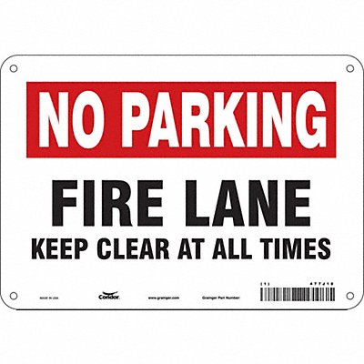 CONDOR 477J18 Safety Sign 7 inx10 in Polyethylene