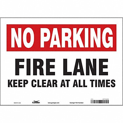 CONDOR 477J22 Safety Sign 10 inx14 in Vinyl