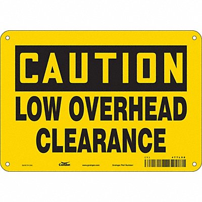 CONDOR 477L88 Safety Sign 7 inx10 in Vinyl