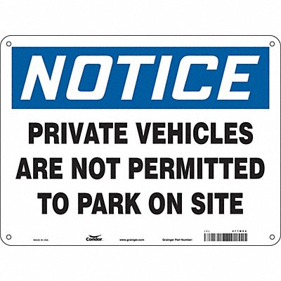 CONDOR 477M94 Safety Sign 18 inx24 in Aluminum