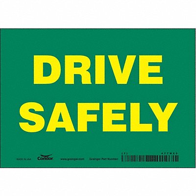 CONDOR 477N25 Safety Sign 5 inx7 in Vinyl