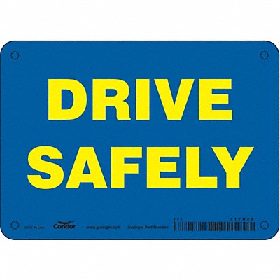 CONDOR 477N26 K1451 Traffic Sign 5 in x 7 in Aluminum