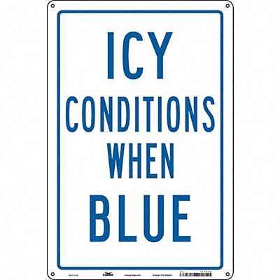 CONDOR 477N69 Safety Sign 18 inx12 in Polyethylene