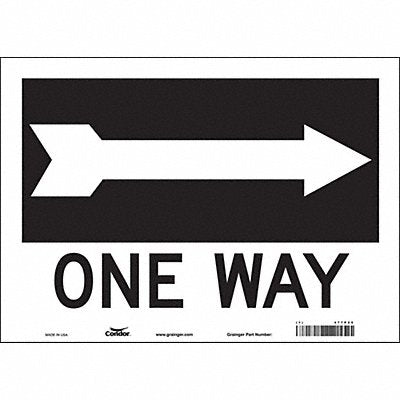 CONDOR 477P25 Safety Sign 10 in x 14 in Vinyl