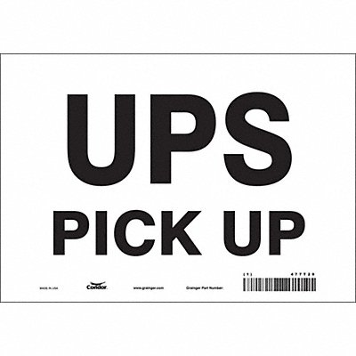 CONDOR 477T29 Safety Sign 7 inx10 in Vinyl