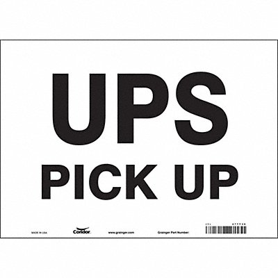 CONDOR 477T30 Safety Sign 10 inx14 in Vinyl
