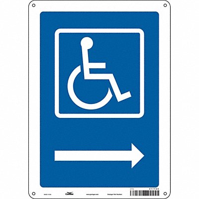 CONDOR 477T86 Safety Sign 14 inx10 in Aluminum