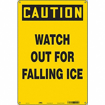 CONDOR 477U37 Safety Sign 18 inx12 in Vinyl