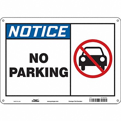 CONDOR 478C83 No Parking Sign 10 x 14