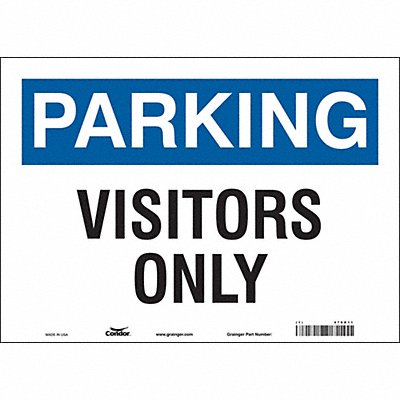 CONDOR 478D11 Visitor Parking Sign 10 x 14
