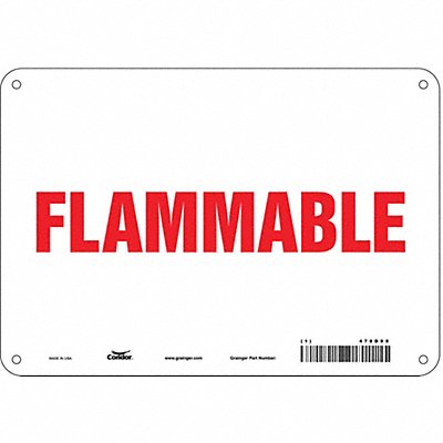 CONDOR 478D99 J9305 Danger Sign 7 in x 10 in Aluminum