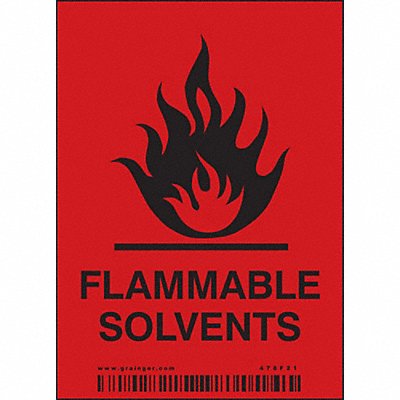 CONDOR 478F21 Safety Sign 4in x 2.875in Vinyl PK25